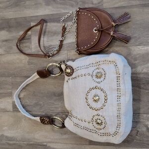 Franco Sarto Handbag Bonus Crossbody Bag Studded